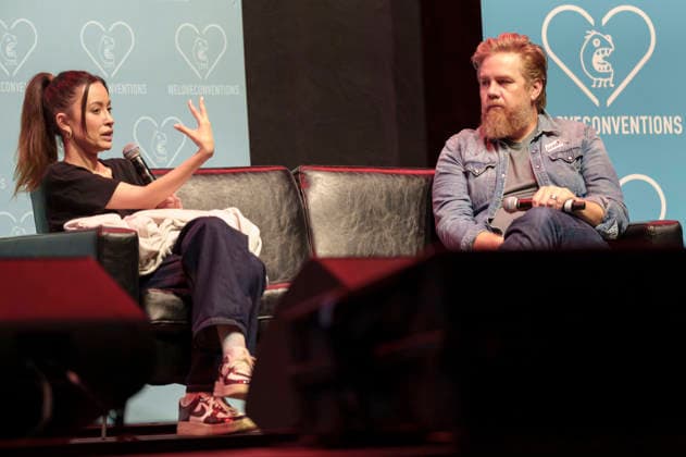 Christian Serratos und Josh McDermitt auf der German Walker Con 2026 in der Turbinenhalle. Oberhausen, 29.08.2026