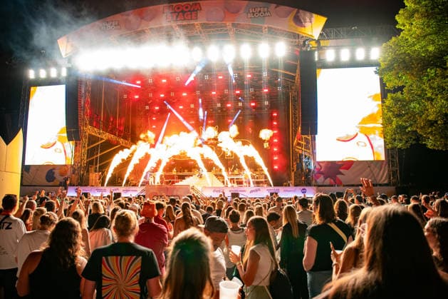 Die deutsche Band SDP bei ihrem Auftritt auf dem Superbloom Festival im Olympiapark in München am 29.08.2026. München Olympiapark Bayern Deutschland