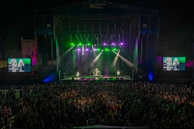 Nancys Rubias live bei den Conciertos de La Muralla im Huerta del Obispo. Alcala de Henares, 28.08.2026