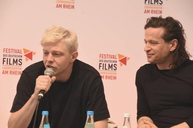 Filmgespraech Adams Acht Leonard Kunz Schauspieler Karim Sebastian Elias Komponist Ludwigshafen 30..08.2026 am Rheinufer 22.Festival des Deutschen Films 2026 Foto Ludwigshafen