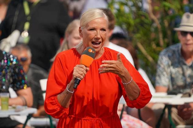 ZDF-Fernsehgarten 2026. Andrea (Kiwi) Kiewel im ZDF Fernsehgarten mit dem Motto Schlagerparty am 30.08.2026 in Mainz. Mainz ZDF Fernsehgarten Rheinland-Pfalz