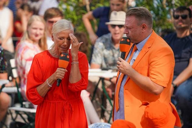 ZDF-Fernsehgarten 2026. Andrea (Kiwi) Kiewel im ZDF Fernsehgarten mit dem Motto Schlagerparty am 30.08.2026 in Mainz. Mainz ZDF Fernsehgarten Rheinland-Pfalz