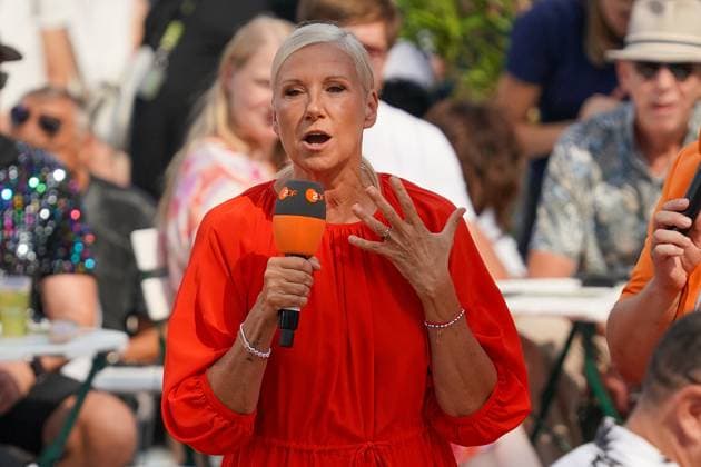 ZDF-Fernsehgarten 2026. Andrea (Kiwi) Kiewel im ZDF Fernsehgarten mit dem Motto Schlagerparty am 30.08.2026 in Mainz. Mainz ZDF Fernsehgarten Rheinland-Pfalz