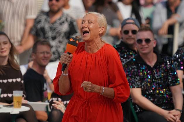 ZDF-Fernsehgarten 2026. Andrea (Kiwi) Kiewel im ZDF Fernsehgarten mit dem Motto Schlagerparty am 30.08.2026 in Mainz. Mainz ZDF Fernsehgarten Rheinland-Pfalz