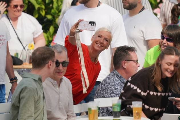 ZDF-Fernsehgarten 2026. Andrea (Kiwi) Kiewel im ZDF Fernsehgarten mit dem Motto Schlagerparty am 30.08.2026 in Mainz. Mainz ZDF Fernsehgarten Rheinland-Pfalz