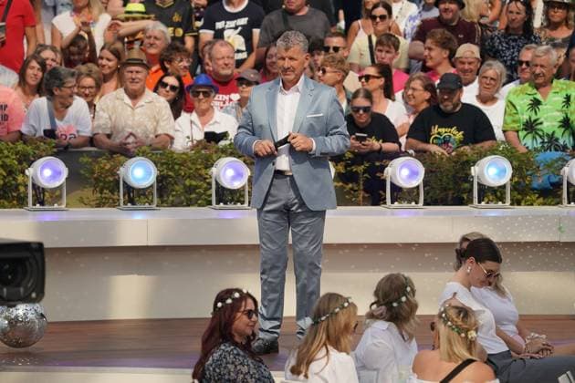 ZDF-Fernsehgarten 2026. Semino Rossi im ZDF Fernsehgarten mit dem Motto Schlagerparty am 30.08.2026 in Mainz. Mainz ZDF Fernsehgarten Rheinland-Pfalz