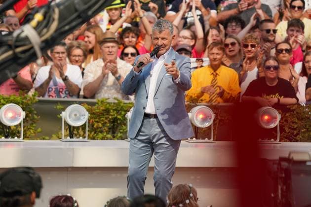 ZDF-Fernsehgarten 2026. Semino Rossi im ZDF Fernsehgarten mit dem Motto Schlagerparty am 30.08.2026 in Mainz. Mainz ZDF Fernsehgarten Rheinland-Pfalz