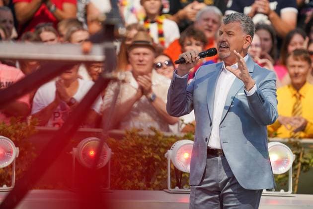 ZDF-Fernsehgarten 2026. Semino Rossi im ZDF Fernsehgarten mit dem Motto Schlagerparty am 30.08.2026 in Mainz. Mainz ZDF Fernsehgarten Rheinland-Pfalz