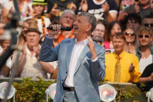 ZDF-Fernsehgarten 2026. Semino Rossi im ZDF Fernsehgarten mit dem Motto Schlagerparty am 30.08.2026 in Mainz. Mainz ZDF Fernsehgarten Rheinland-Pfalz
