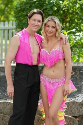 ZDF-Fernsehgarten 2026. Evgeny Vinokurov und Anna-Carina Woitschack im ZDF Fernsehgarten mit dem Motto Schlagerparty am 30.08.2026 in Mainz. Mainz ZDF Fernsehgarten Rheinland-Pfalz