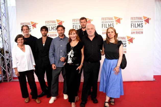 Film DIe Verteidigerin Der Fall Lenzi Daniela Goetz Festivalintendantin Stefan Sporbert Produzent Sergen Meral Schauspieler Benjamin Sadler Schauspieler. Andrea Sawatzki Schauspielerin. Dr. Michael Goetz Festivalintendant Sebastian Marka Regisseur Monika Denisch Redaktion Ludwigshafen 30..08.2026 am Rheinufer 22.Festival des Deutschen Films 2026 Foto Ludwigshafen