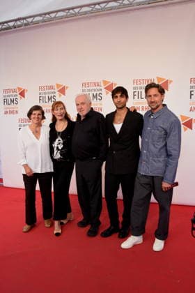 Film DIe Verteidigerin Der Fall Lenzi Daniela Goetz Festivalintendantin Andrea Sawatzki Schauspielerin Dr. Michael Goetz Festivalintendant Sergen Meral Schauspieler Benjamin Sadler Schauspieler Ludwigshafen 30..08.2026 am Rheinufer 22.Festival des Deutschen Films 2026 Foto Ludwigshafen