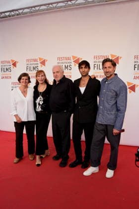 Film DIe Verteidigerin Der Fall Lenzi Daniela Goetz Festivalintendantin Andrea Sawatzki Schauspielerin Dr. Michael Goetz Festivalintendant Sergen Meral Schauspieler Benjamin Sadler Schauspieler Ludwigshafen 30..08.2026 am Rheinufer 22.Festival des Deutschen Films 2026 Foto Ludwigshafen