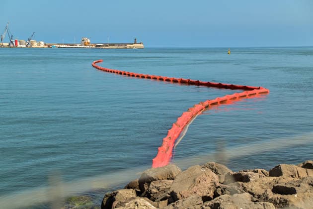 August 30, 2026, Melilla, Melilla, Spain: Maritime border-control infrastructure installed along MelillaÃ¢â‚¬â ¢s southern breakwater following the migration crisis in Ceuta. The barrier forms part of measures introduced by the Spanish authorities to strengthen surveillance and control of maritime access to the autonomous city. Melilla Spain  - ZUMAz108 20260830_znp_z108_006 Copyright: xRichardxZubelzux