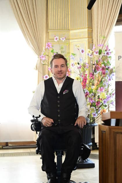 Samuel Koch bei der 27. Verleihung des renommierten Erich-Kästner-Preis an Samuel Koch durch den Presseclub Dresden im Schloss Albrechtsberg. Dresden, 30.08.2026 Copyright: xMatthiasxWehnertx