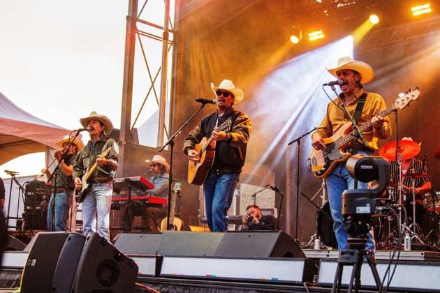 August 29, 2026, Edmonton, Alberta, Canada: country music group Midland performs at Boots and Hearts West Country Music Festival..(L-R: Jess Carson, Mark Wystrach, Cameron Duddy).American Country Music award winners, Midland perform at the Boots and Hearts West Country Music Festival in Edmonton - 29 Aug., 2026 Edmonton Canada - ZUMAs197 20260829_aaa_s197_622 Copyright: xRonxPalmerx