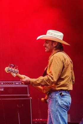 August 29, 2026, Edmonton, Alberta, Canada: Cameron Duddy (bass guitar) of country music group Midland performs at Boots and Hearts West Country Music Festival..American Country Music award winners, Midland perform at the Boots and Hearts West Country Music Festival in Edmonton - 29 Aug., 2026 Edmonton Canada - ZUMAs197 20260829_aaa_s197_635 Copyright: xRonxPalmerx