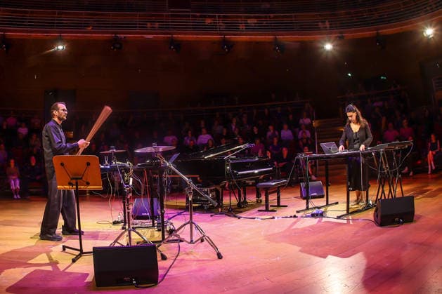 Konzert vonAnushka Chkheidze & Robert Lippok, at Boulez Saal Berlin, POP-Kultur Festival Berlin Anushka Chkheidze & Robert Lippok