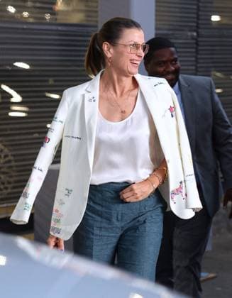Bridget Moynahan At US Open - NYC Bridget Moynahan arrives at the opening night of the US Open in New York, NY on August 30, 2026. Photo by Charles Guerin ABACAPRESS.COM New York NY  Copyright: xGuerinxCharles ABACAx