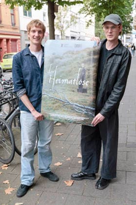 Paul Boche und Philip Froissant beim Screening des Kinofilms Der Heimatlose in der Filmpalette. Köln, 30.08.2026