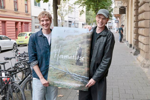 Paul Boche und Philip Froissant beim Screening des Kinofilms Der Heimatlose in der Filmpalette. Köln, 30.08.2026