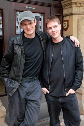 Philip Froissant und Kai Stänicke beim Screening des Kinofilms Der Heimatlose in der Filmpalette. Köln, 30.08.2026