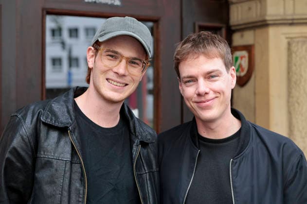 Philip Froissant und Kai Stänicke beim Screening des Kinofilms Der Heimatlose in der Filmpalette. Köln, 30.08.2026