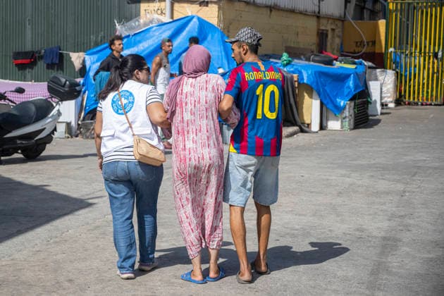 The humanitarian crisis in Ceuta continues. Several migrants are camped out in an industrial park, as of August 31, 2026, in Ceuta, Spain. Ceuta continues to face a serious humanitarian crisis following the historic mass influx of more than 70,000 migrants who swam across the Tarajal on July 30 and 31. Although the current police deployment and border reinforcement by Moroccan authorities have succeeded in curbing the influx, the autonomous city continues to face a serious humanitarian, health, and security crisis. August 31, 2026, Spain  Copyright: xMarcosxMorenox 7741014