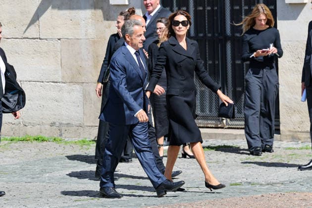 Nicolas Sarkozy and his wife Carla Bruni Sarkozy arrive at the funeral of Mathilde Favier at the Church of Saint Sulpice in Paris, August 31, 2026 Dominique Jacovides Cyril Moreau Bestimage Arrivals at the funeral of Mathilde Favier at the Church of Saint Sulpice in Paris on August 31, 2026 Paris, France  Copyright: xJACOVIDES-MOREAUx xBESTIMAGExJACOVIDES-MOREAUx xBESTIMAGEx