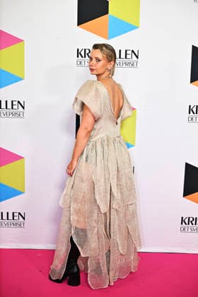 STOCKHOLM, SWEDEN 20260831 Amanda Jansson arrives on the red carpet ahead of the Kristallen Awards at Cirkus in Stockholm STOCKHOLM, SWEDEN x10430x  Copyright: xChristinexOlsson TTx KRISTALLENGALAN 2026 cWU2Q6SC9ks