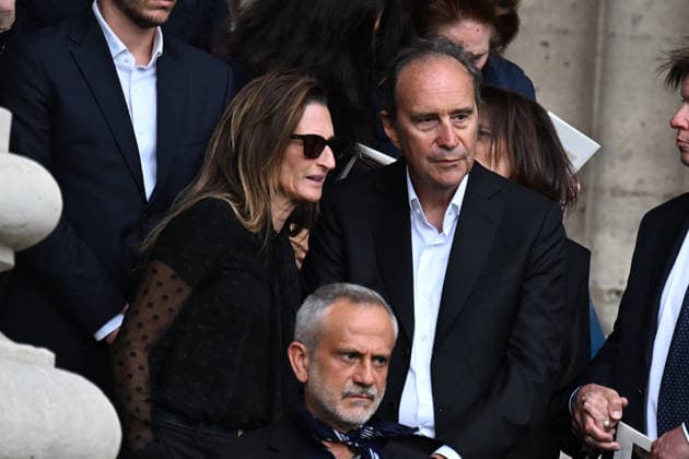 Camille Cottin and Xavier Niel Leaving Mathilde Favier’s funeral at the Church of Saint Sulpice in Paris on August 31, 2026, Paris, France  Copyright: xAgencex xBestimagexAgencex xBestimagex