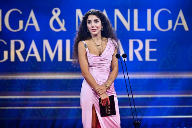 STOCKHOLM, SWEDEN 20260831 Gina Dirawi presents the Kristallen awards to this year s female and male TV hosts during the 2026 Kristallen Awards at Cirkus in Stockholm STOCKHOLM, SWEDEN x10430x  Copyright: xChristinexOlsson TTx KRISTALLENGALAN 2026 x4PEArXur28