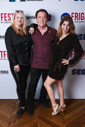 World Premiere Of Full Moon Rising: The Charles Band Story on Monday 31 August 2026 Sarah Appleton, Charles Band, Robin Sydney attends the media wall for the World Premiere Of Full Moon Rising: The Charles Band Story during Tubi Frightfest 2026 on Monday 31 August 2026 at Odeon Luxe Leicester Square, London. ., Credit:Julie Edwards Avalon  Copyright: xJuliexEdwardsx xAvalonx 1129707644