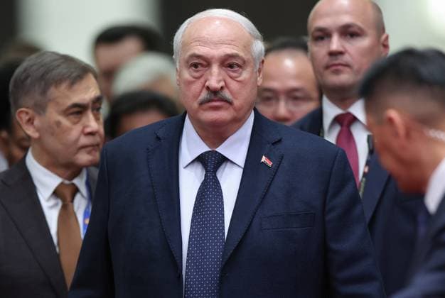 Kyrgyzstan SCO Summit 9232217 01.09.2026 Belarusian President Alexander Lukashenko arrives to attend a session of the Shanghai Cooperation Organization (SCO) summit in Bishkek, Kyrgyzstan. Petr Kovalev Sputnik Bishkek Kyrgyzstan  Copyright: xPetrxKovalevx