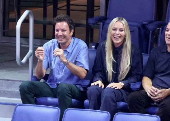 Us Open - Jimmy Fallon and Lindsey Vonn In The Stands Jimmy Fallon and Lindsey Vonn attend the night session on day 2 at te US Open in New York, NY on August 31, 2026. Photo by Dylan Travis ABACAPRESS.COM New York NY  Copyright: xDylanxTravis ABACAx