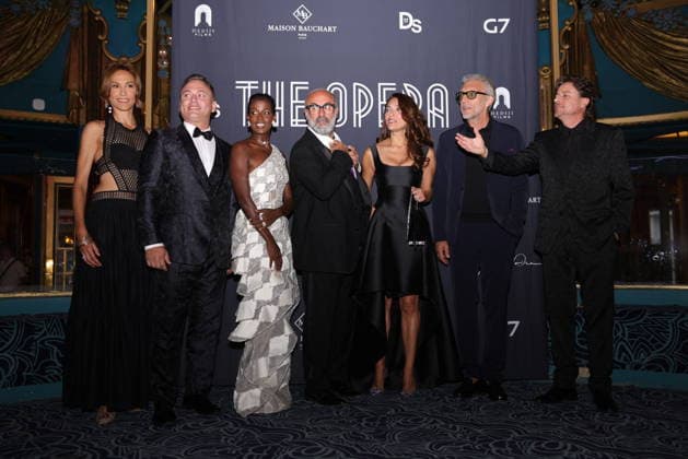 Linda Gennari, Valentino Buzza, Mariam Battistelli, Davide Livermore, Caterina Murino, Vincent Cassel, Paolo Gep Cucco at the premiere of the film *The Opera* at the Folies Bergère in Paris on August 31, 2026. Jasmine Aissaoui. Bestimage. Premiere of the film *The Opera* at the Folies Bergère in Paris on August 31, 2026. Paris, France  Copyright: xJasminexAissaouix xBestimagexJasminexAissaouix xBestimagex