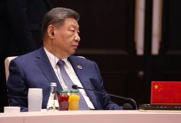 Kyrgyzstan SCO Summit 9232373 01.09.2026 Chinese President Xi Jinping attends a session of the Shanghai Cooperation Organization (SCO) summit in Bishkek, Kyrgyzstan. Vyacheslav Prokofiev Sputnik Bishkek Kyrgyzstan  Copyright: xVyacheslavxProkofievx