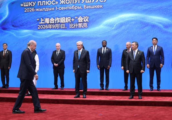 Council of Heads of State of the Shanghai Cooperation Organization in Bishkek BISHKEK, KYRGYZSTAN - SEPTEMBER 01: (----EDITORIAL USE ONLY - MANDATORY CREDIT - TURKISH PRESIDENCY MURAT CETINMUHURDAR HANDOUT - NO MARKETING NO ADVERTISING CAMPAIGNS - DISTRIBUTED AS A SERVICE TO CLIENTS----) Heads of state and government of Shanghai Cooperation Organization (SCO) member countries pose for a family photo during the SCO Council of Heads of State Meeting in Bishkek, Kyrgyzstan, on September 1, 2026. TUR Presidency Murat Cetinmuhurdar Handout Anadolu Bishkek Kyrgyzstan. Editorial use only. Please get in touch for any other usage.  Copyright: x2026xAnadoluxTURxPresidency MuratxCetinmuhurdar Handoutx
