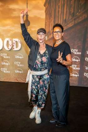 ABB CITYBLOOD- Saskia Valencia und Mo Asumang zu Gast bei der Premiere der deutschen Hulu Original Serie City of Blood im Kino International am 31.AUGUST 2026 in Berlin Berlin Deutschland