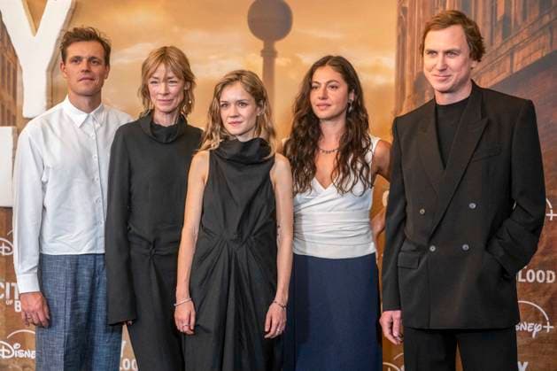 ABB CITYBLOOD- Franz Hartwig, Jenny Schily, Lea Drinda, Soma Pysall und Lars Eidinger zu Gast bei der Premiere der deutschen Hulu Original Serie City of Blood im Kino International am 31.AUGUST 2026 in Berlin Berlin Deutschland