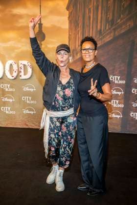 ABB CITYBLOOD- Saskia Valencia und Mo Asumang zu Gast bei der Premiere der deutschen Hulu Original Serie City of Blood im Kino International am 31.AUGUST 2026 in Berlin Berlin Deutschland