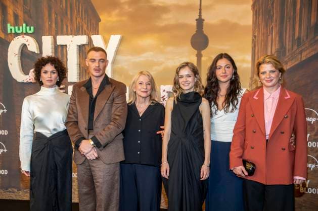 ABB CITYBLOOD- Melika Foroutan, David Schütter, Dagmar Manzel, Lea Drinda, Soma Pysall und Joerdis Triebel zu Gast bei der Premiere der deutschen Hulu Original Serie City of Blood im Kino International am 31.AUGUST 2026 in Berlin Berlin Deutschland
