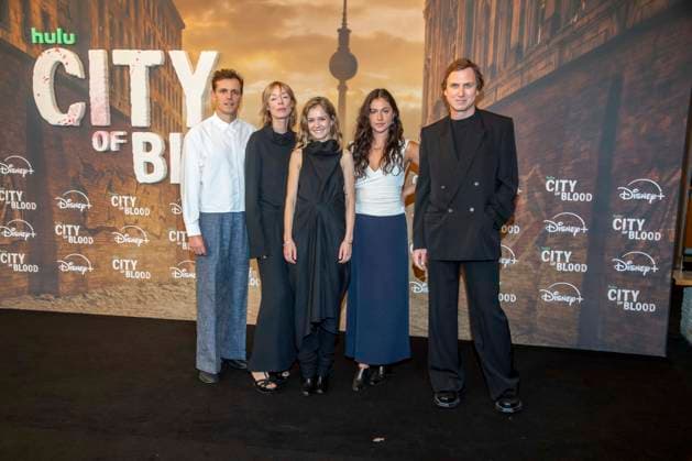 ABB CITYBLOOD- Jenny Schily, Lea Drinda, Soma Pysall und Lars Eidinger zu Gast bei der Premiere der deutschen Hulu Original Serie City of Blood im Kino International am 31.AUGUST 2026 in Berlin Berlin Deutschland