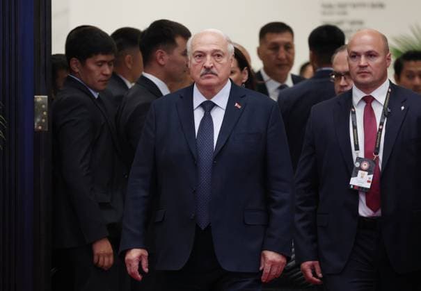 Kyrgyzstan SCO Summit 9232681 01.09.2026 Belarusian President Alexander Lukashenko arrives to attend a meeting in the Shanghai Cooperation Organization (SCO) Plus format in Bishkek, Kyrgyzstan. Vyacheslav Prokofiev Sputnik Bishkek Kyrgyzstan  Copyright: xVyacheslavxProkofievx