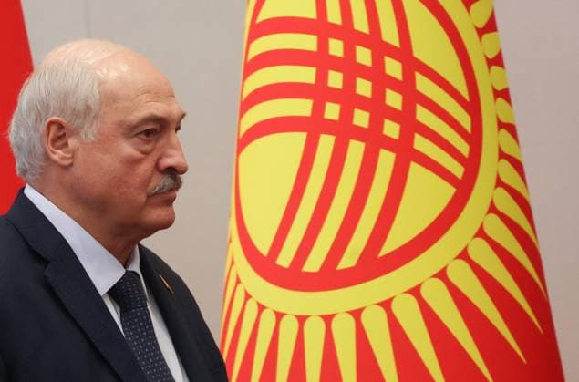 Kyrgyzstan SCO Summit 9232670 01.09.2026 Belarusian President Alexander Lukashenko walks after a meeting in the Shanghai Cooperation Organization (SCO) Plus format in Bishkek, Kyrgyzstan. Vyacheslav Prokofiev Sputnik Bishkek Kyrgyzstan  Copyright: xVyacheslavxProkofievx