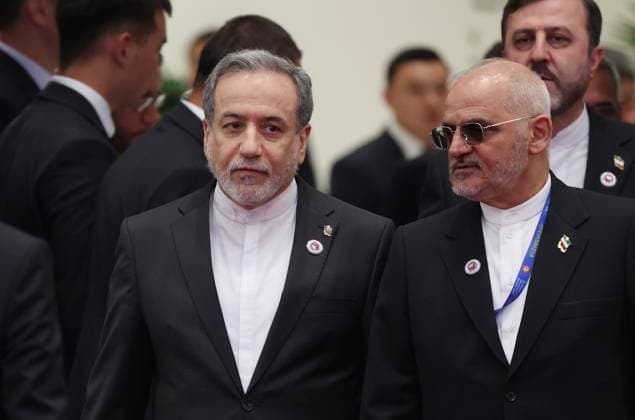 Kyrgyzstan SCO Summit 9232684 01.09.2026 Iranian Foreign Minister Abbas Araghchi arrives to attend a meeting in the Shanghai Cooperation Organization (SCO) Plus format in Bishkek, Kyrgyzstan. Vyacheslav Prokofiev Sputnik Bishkek Kyrgyzstan  Copyright: xVyacheslavxProkofievx