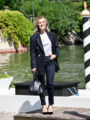 IPA87996984 - Rome, Restoration of the Arch of Janus; Venice, 83rd Venice International Film Festival 2026 arrivals at the Excelsior Hotel™s pier Pictured: Greta Scarano, host  Copyright: xSimonexComix xPoolxPhotoxEventsx08x 87996984