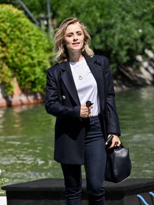 IPA87996986 - Rome, Restoration of the Arch of Janus; Venice, 83rd Venice International Film Festival 2026 arrivals at the Excelsior Hotel™s pier Pictured: Greta Scarano, host  Copyright: xSimonexComix xPoolxPhotoxEventsx08x 87996986