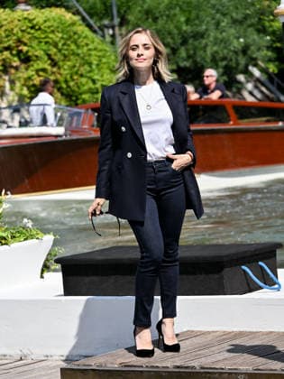 IPA87996980 - Rome, Restoration of the Arch of Janus; Venice, 83rd Venice International Film Festival 2026 arrivals at the Excelsior Hotel™s pier Pictured: Greta Scarano, host  Copyright: xSimonexComix xPoolxPhotoxEventsx08x 87996980