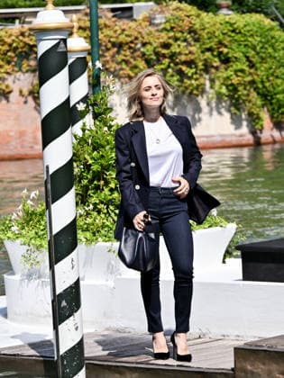 IPA87996990 - Rome, Restoration of the Arch of Janus; Venice, 83rd Venice International Film Festival 2026 arrivals at the Excelsior Hotel™s pier Pictured: Greta Scarano, host  Copyright: xSimonexComix xPoolxPhotoxEventsx08x 87996990